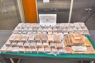 台中 路倒掉出槍 警追出15億海洛因