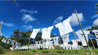 貢寮水T藝術節開展！千件T恤飄揚水梯田 走進淡蘭古道