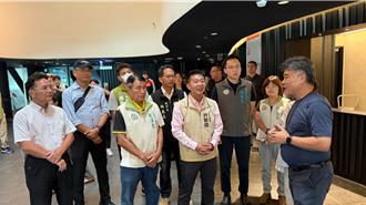 許智傑考察衛武營端藝文政見牛肉 避談對手林岱樺