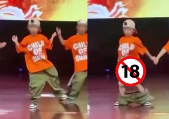 街舞比賽褲子「意外滑落」 C位小弟超淡定跳完