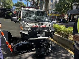 北市民間救護車撞機車　6旬騎士無呼吸送醫搶救