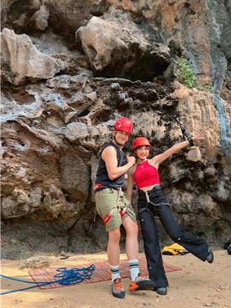 陈谦文出外景挂彩见红！他攀岩惊喊「真的很紧张」