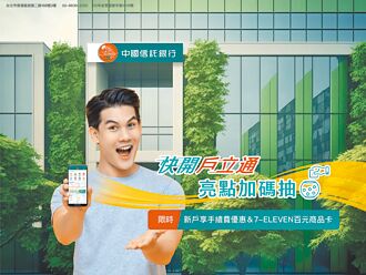 中國信託證券戶立通 開戶贈好禮