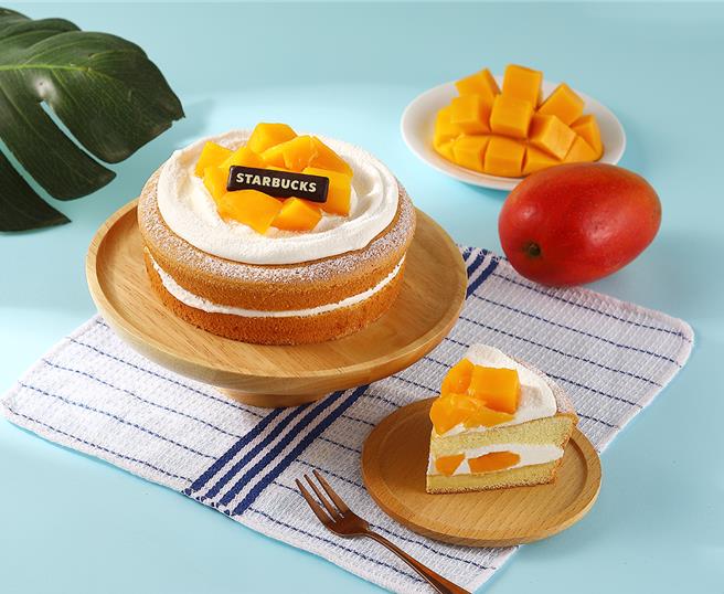 星巴克「6吋芒果波士頓派」，1000元。（星巴克提供／朱世凱台北傳真）
