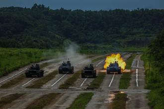 333旅戰車砲暨迫砲射擊 嚴訓磨戰技