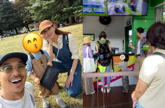 林志玲一家三口現身新加坡！AKIRA在旁偷拍老婆滿臉驕傲