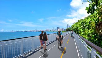新北打造優質自行車道！金色水岸竹圍段開工 預計明年底完成