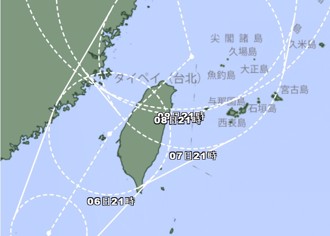 對北部影響變大？日本氣象廳上修「準丹娜絲」登陸位置 