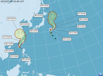 輕颱「丹娜絲」凌晨生成！明後天影響台 防強風大雨 