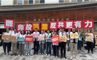 新竹雙罷出任務  罷團、民進黨議員市場合體宣傳大罷免