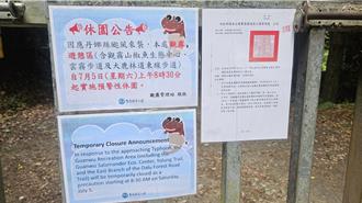 丹娜丝颱风袭台 观雾等森林游乐区7／6起休园