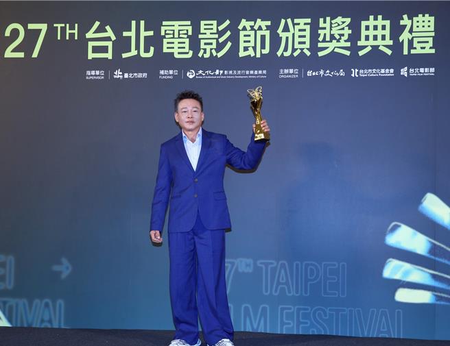 金马影帝李康生今又拿下台北电影奖最佳男配角。（范扬光摄）