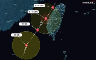 台灣氣象史首見 丹娜絲貼岸北上 路徑幾乎沒看過