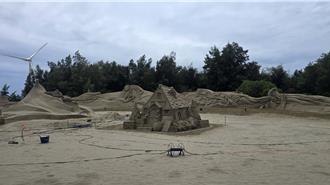 驚險過關！丹娜絲掃過苗栗 通霄沙雕藝術節照常開幕