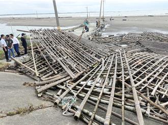 布袋掀16級強風！蚵棚損失破1.8億 蚵農「捶心肝」