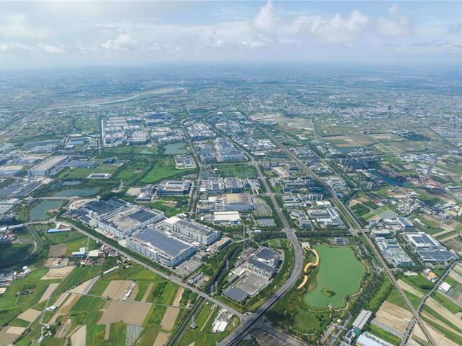 示意圖。台南科學園區空拍。（南科管理局提供）