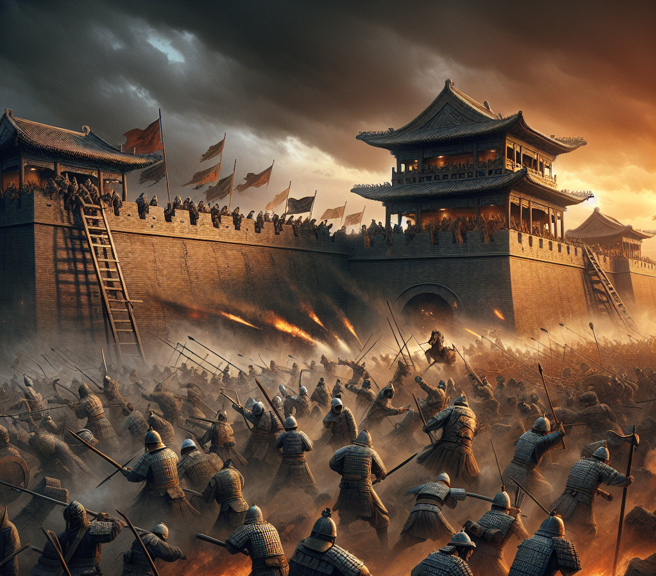 古代戰爭中攻城戰慘烈無比，將領卻寧死不繞行，只因繞道突襲反而更易全軍覆沒。（示意圖／AI生成圖）