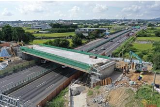 后里三線路跨橋工程進度超前 力拚9月底前完工通車