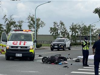 交通号志停电....台南女骑士遭货车撞死