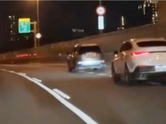 國道10夜間驚現瘋狂休旅車  關大燈沿路鬼切逼車    警方出手了