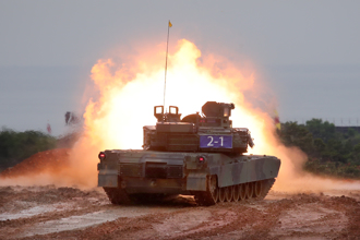 圖輯》漢光41號火花四射！逼真操演一次看： M1A2T受矚目