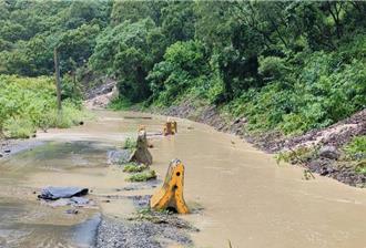 高雄山區豪雨狂炸！荖濃溪水暴漲淹路面 預防性撤離1324人