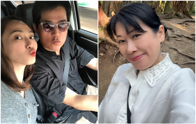 蕭大陸前女友張金鳳(右)，因公開批侯怡君是第三者而被起訴。(圖/侯怡君、Envi Chang臉書)