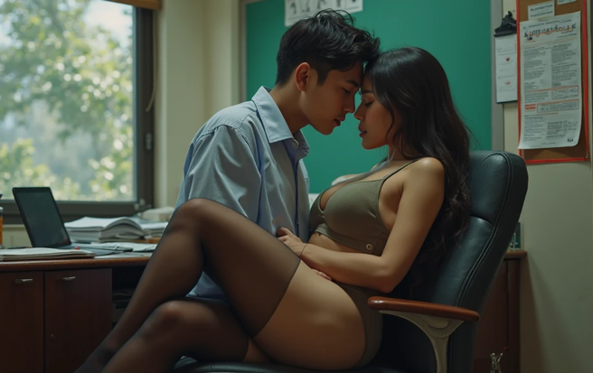 女舍监约炮已婚男师。（示意图、与本案无关／AI生成）