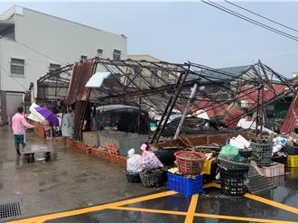 丹娜絲肆虐台南青鯤鯓 屋垮、停水電5天 里長嘆未獲總統關愛