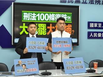 柯建銘喊「刑法100條」伺候在野黨  藍委憂過去都精準預言