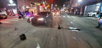 快訊》急赴糾紛現場闖紅燈遭撞　蘆洲警多處擦挫傷送醫