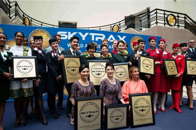 連續四年！星空聯盟榮獲2025年 SKYTRAX最佳航空聯盟。圖／長榮航空提供