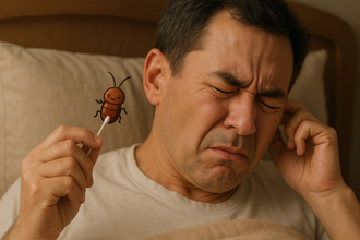 陸男耳朵痛「摳出半截蟑螂」 醫示警恐耳膜破裂、授正確處理2招