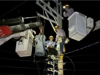 丹娜絲災後第7天 台南停電戶終於降到「4位數」