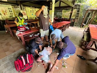 南投割草工遭虎頭蜂攻擊昏迷 經急救搶回一命