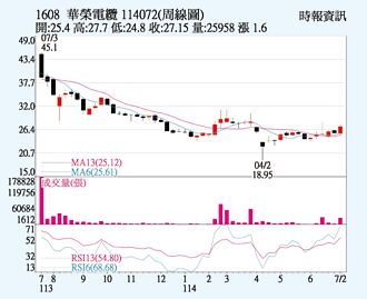 華榮 台電釋單助威