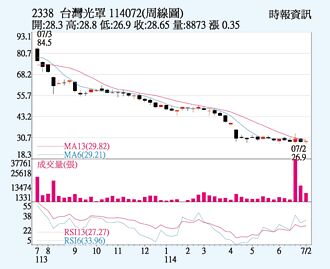 光罩 短線低檔翻升