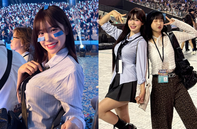 李多慧朝聖五月天演唱會。（圖／IG@le_dahye）