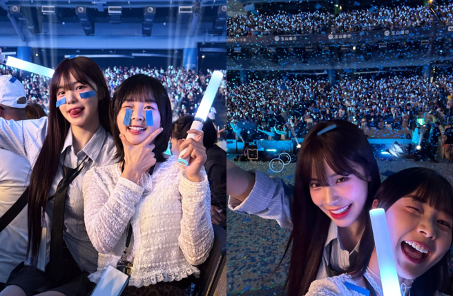 李多慧朝聖五月天演唱會。（圖／IG@le_dahye）