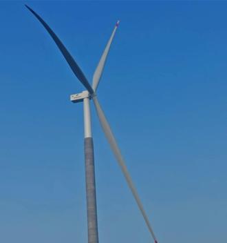 上緯投控首座220米可回收風機葉片 正式落地大陸吉林