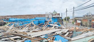 低壓加風揚 極端暴潮重創七股