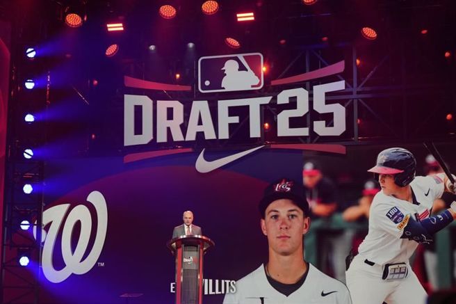 大聯盟宣布2025選秀狀元，游擊手威利茲。（美聯社）