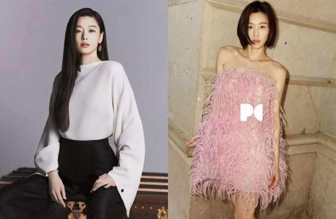 全智賢「耳下極短髮」新造型被網友稱讚回春。（圖／IG @everything.is.peachy）