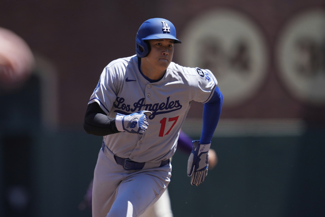 大谷翔平流利英文獲網友稱讚。（圖／美聯社）