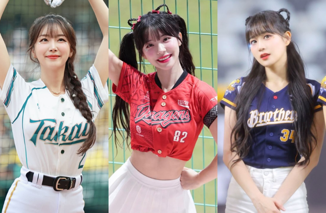 安芝儇（左起）、李多慧、邊荷律等多位韓籍女神，相繼來台發展。（圖／翻攝IG）