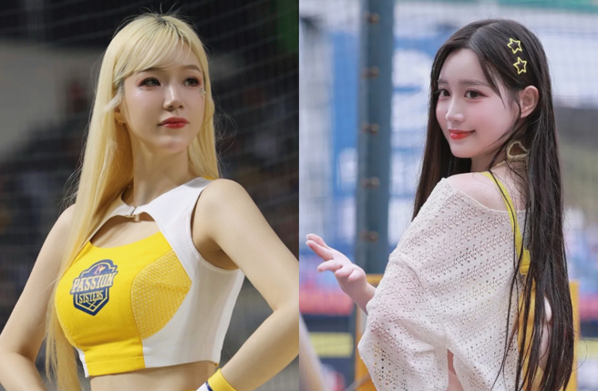 中信兄弟韓籍雙姝李丹妃、邊荷律。（圖／翻攝IG）