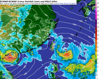 準「薇帕」周六最接近台灣 4縣市雨最大！後面還有颱風