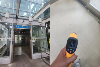 獨家》淡海輕軌電梯悶像烤箱 乘客體感飆破40度：比外面還熱