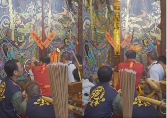 尷尬！新廟安座廟門竟打不開 網友笑：沒說通關密語