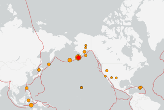 美阿拉斯加州近海规模7.3地震 美当局发海啸警报